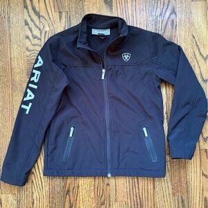 Ariat New Team Soft Shell Jacket- Arat Tek Black Fleece Jacket